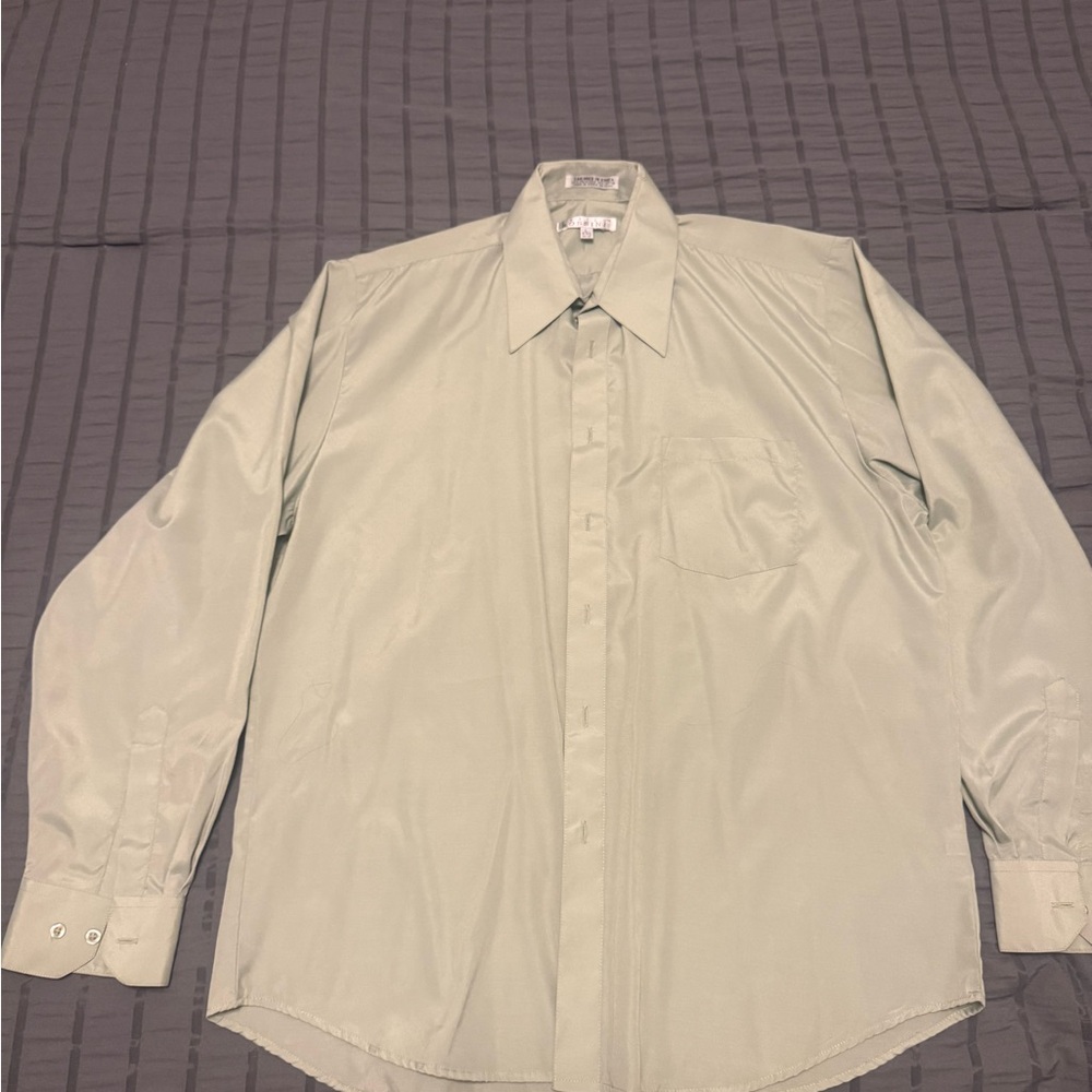 Enrico Rossini Men’s Dress Shirt - Size 16 - 16 1/2 (34/35) - Tailored in Korea
